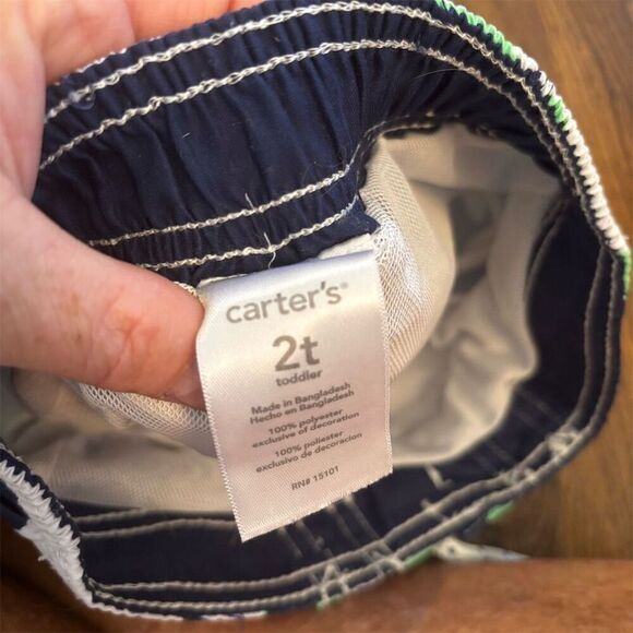 Carter's Toddler Boys Shark Print Swim Trunks Size 2T Multicolor - Picture 4 of 5